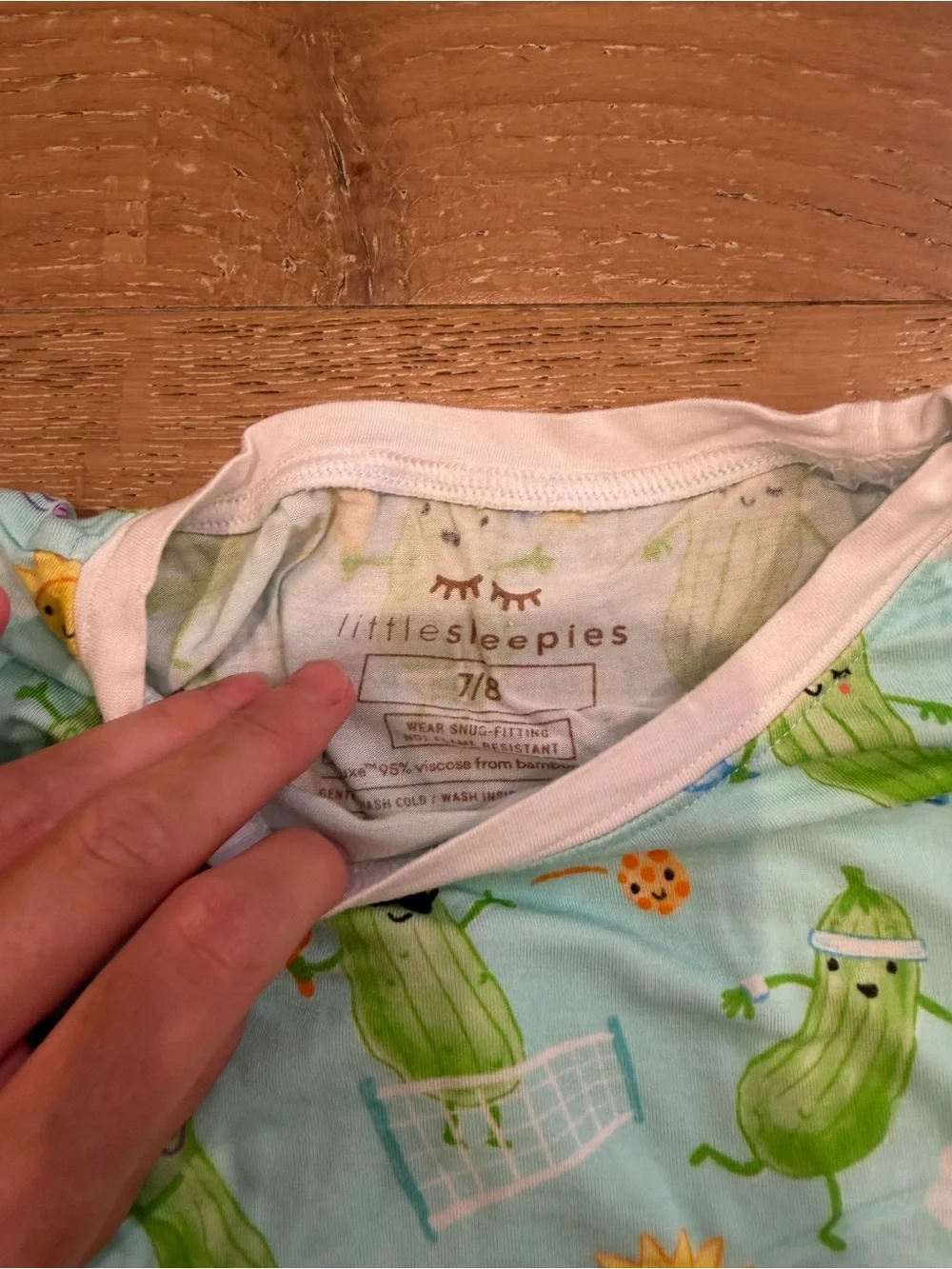 Little Sleepies Pickle Power Pajama Set - size 7/8